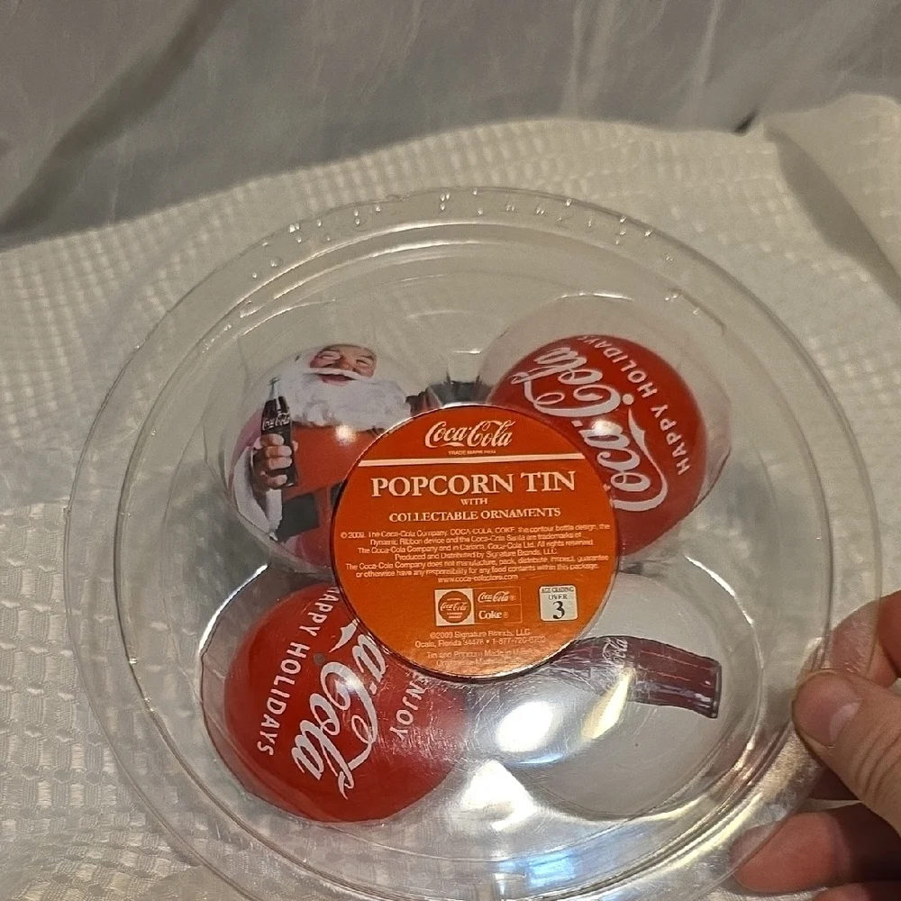 Coca Cola Red and White Ornaments - Collectable.